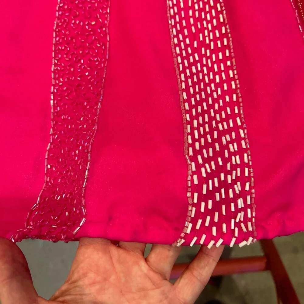 Y2K Beaded Barbie Pink Gown - Picture 15 of 16
